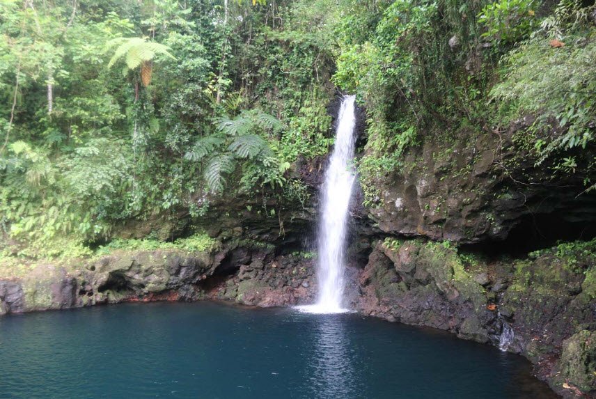 Afu Aau Waterfall (Olemoe Falls), Near Vailoa, Savai’i, Samoa